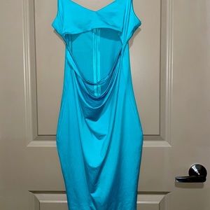 Boutique Club/Mini Dress. Aquamarine color. Size S.
